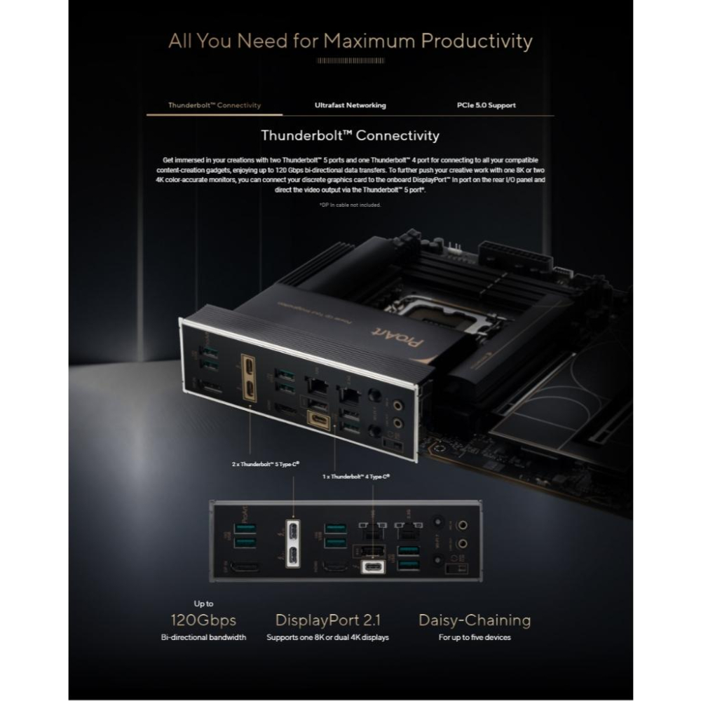 ASUS 華碩 PROART Z890-CREATOR WIFI－ATX 主機板 LGA1851／DDR5 光華-細節圖5