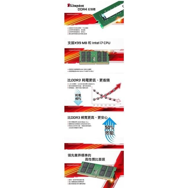 【熱銷款】Kingston 金士頓 DDR4 3200 8GB/16GB/32GB 筆記型記憶體 KVR32S22S8-細節圖3