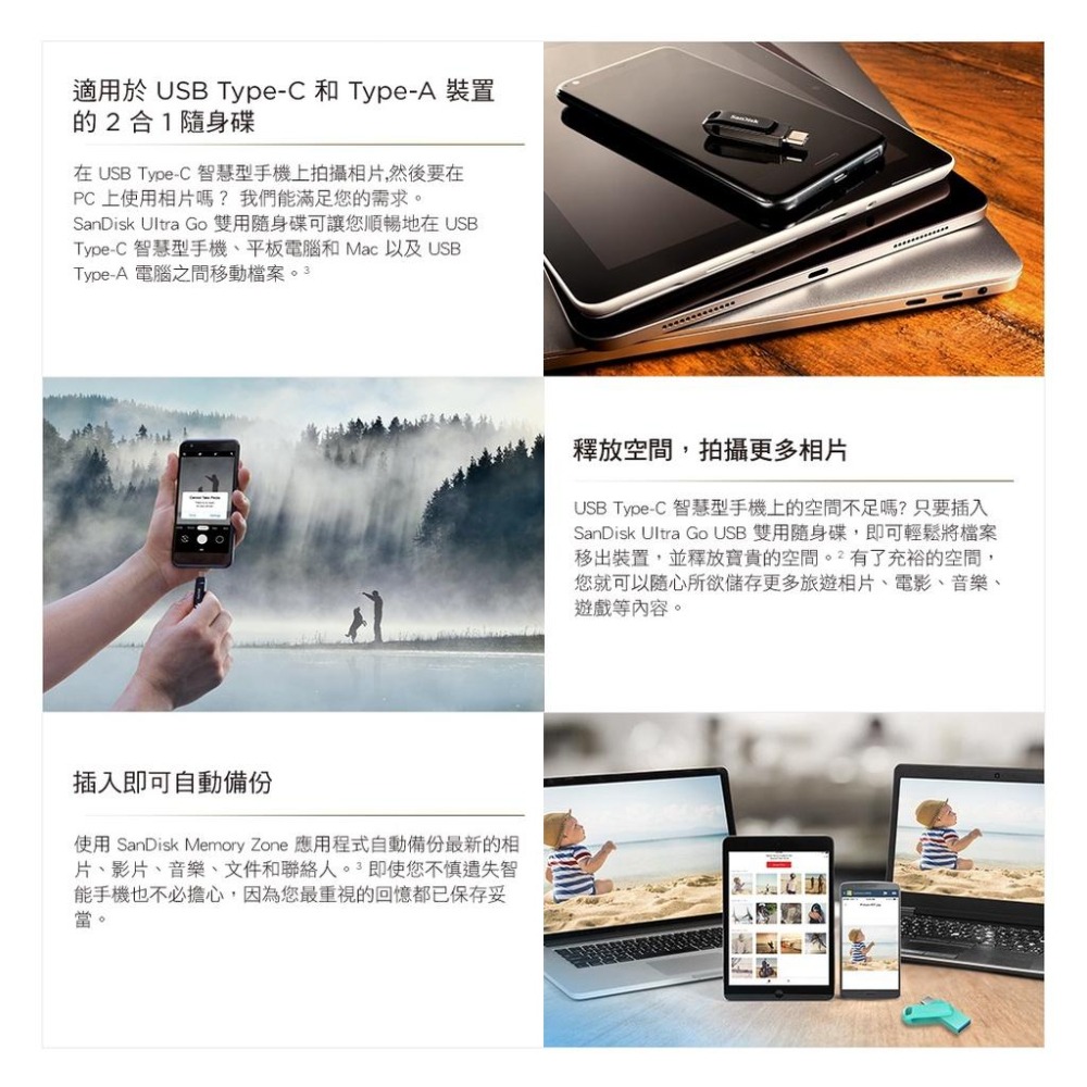 SanDisk Ultra Go USB Type-C 雙用隨身碟 512G 1TB 150M 400M SDDDC3-細節圖4