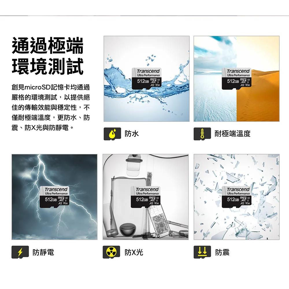 Transcend 創見 USD340S 128G／256G／512G MicroSD 記憶卡 A2  SD卡 光華-細節圖8