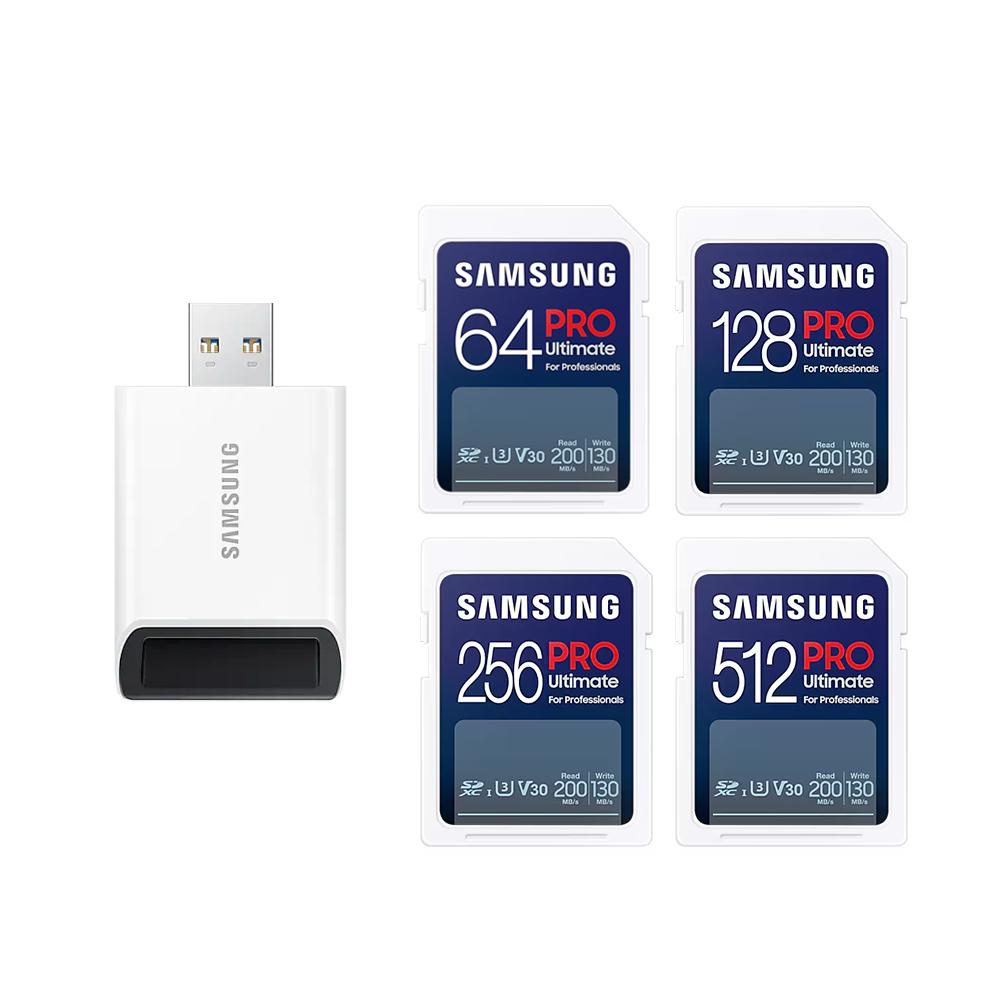 SAMSUNG三星 2024 PRO Ultimate SD 記憶卡 64GB128GB/256GB/512GB 讀卡機-細節圖2