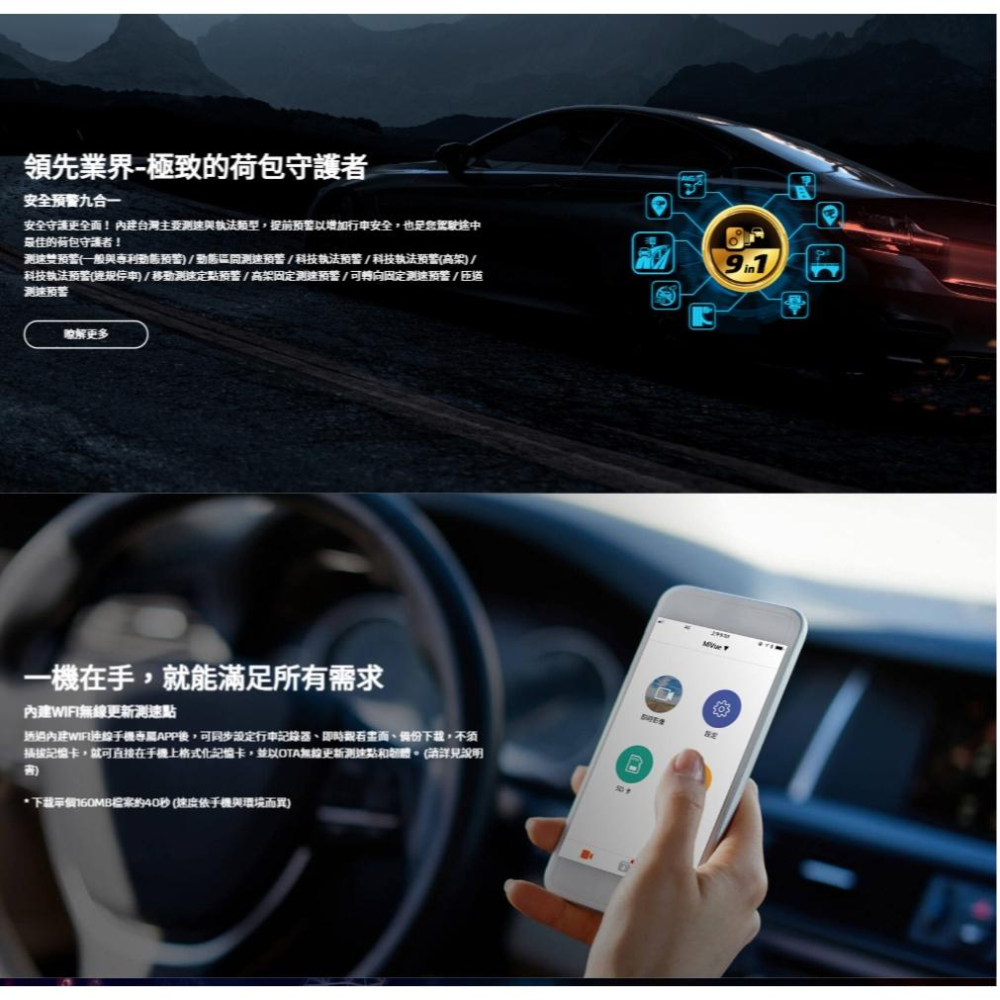 Mio MiVue 960W+ E80D－4K 新2代星光級 安全預警九合一 GPS WIFI 行車記錄器 光華-細節圖5