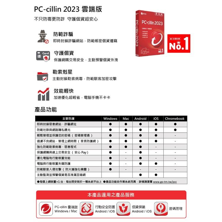 PC-cillin 2025 雲端版／Pro－標準盒裝 1台／3台／1年／2年／3年 盒裝 防毒軟體 光華商場-細節圖3