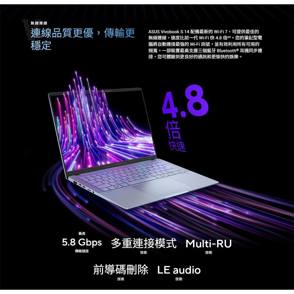 ASUS 華碩 Vivobook S 14 OLED (S5406) S5406SA 14吋 輕薄筆電 U5-228V-細節圖8