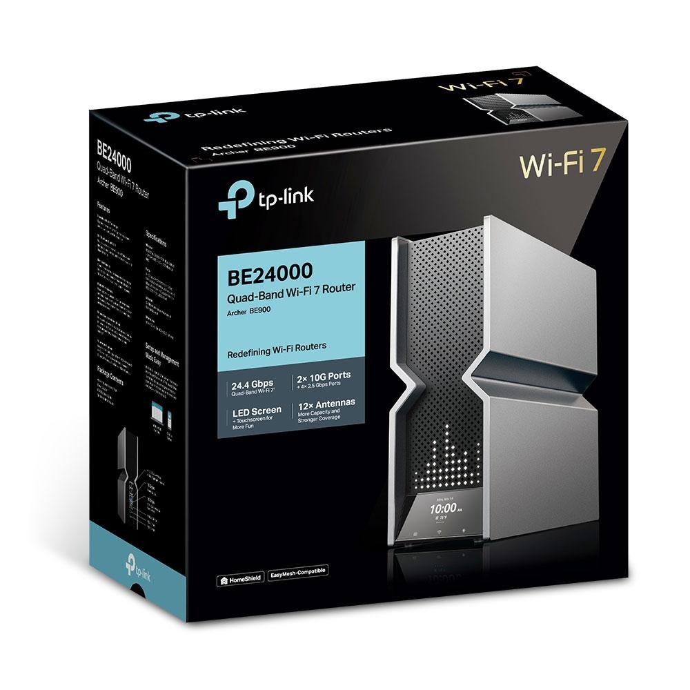 【免運直送】TP-Link Archer BE900 BE24000 wifi分享器 wifi7 四頻 10G連接埠-細節圖3