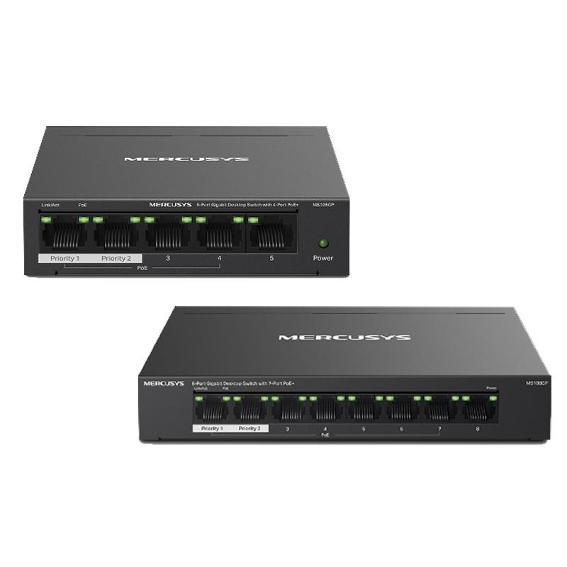 【熱銷】Mercusys 水星 MS105GP MS108GP 桌上型交換器 網路交換器 PoE+ 金屬外殼 光華商場-細節圖2