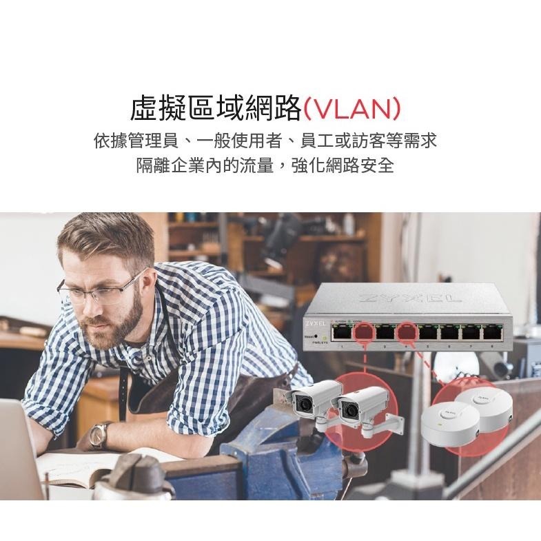 ZYXEL 合勤 GS1200-8 GS1200-5 網頁式管理交換器 5埠 8埠 網路交換器 光華商場 公司貨-細節圖4