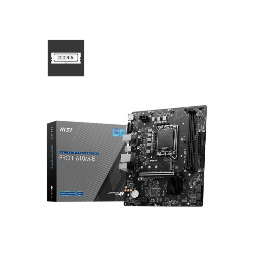 MSI 微星 PRO H610M-E－M-ATX 主機板 DDR5／LGA1700 光華商場-細節圖2
