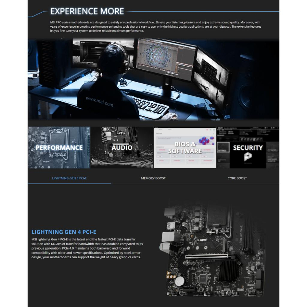 MSI 微星 PRO H610M-E－M-ATX 主機板 DDR5／LGA1700 光華商場-細節圖6