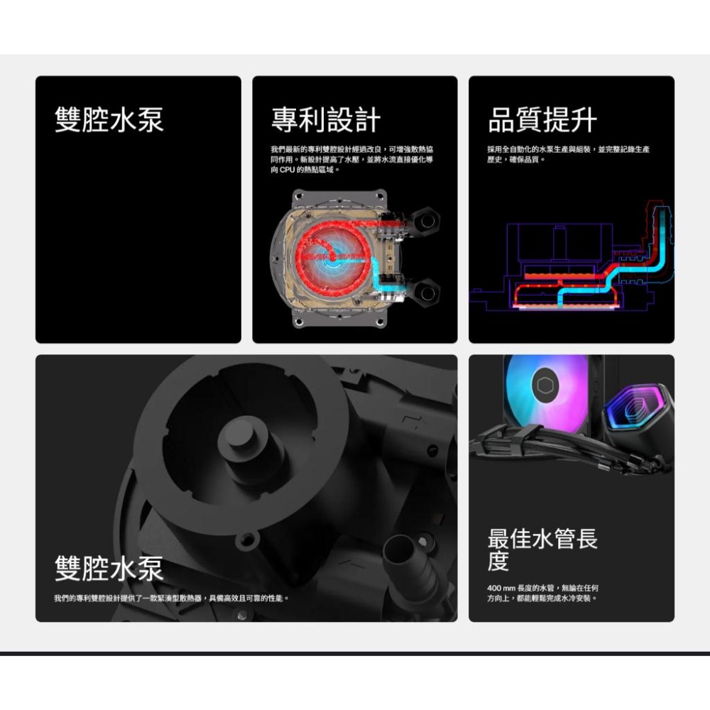 CoolerMaster 酷碼 MasterLiquid 240／360 Core II 一體式水冷 CPU 散熱器-細節圖5