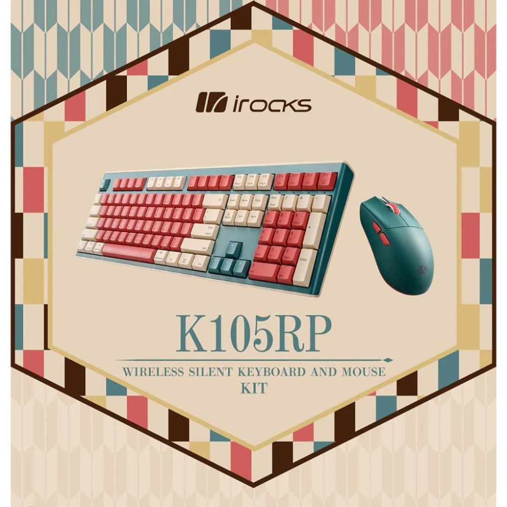 iRocks 艾芮克 K105RP 無線三模剪刀腳靜音鍵盤滑鼠組 無線鍵盤 無線滑鼠 藍芽鍵盤 鍵盤滑鼠組 光華商場-細節圖3