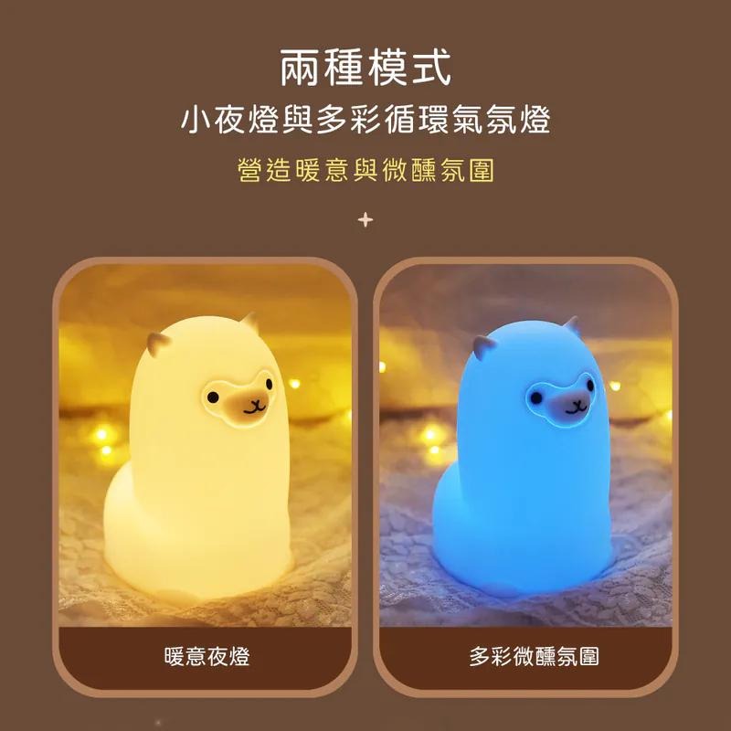 KINYO 耐嘉 LED-6538 駝太郎拍拍氣氛燈 草泥馬 羊駝 氣氛燈 小夜燈 床頭燈 光華商場-細節圖4