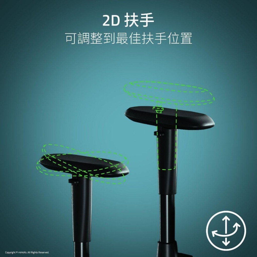 Razer 雷蛇 Zenless Zone Zero 絕區零聯名 Iskur V2 X 電競椅 內置腰墊 光華商場-細節圖6