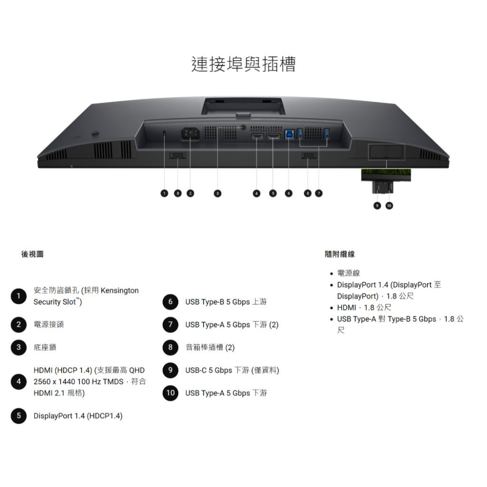 Dell 戴爾 P2425D 24吋 2K 電腦螢幕 100Hz／IPS／TÜV認證／垂直旋轉 光華商場 公司貨-細節圖7