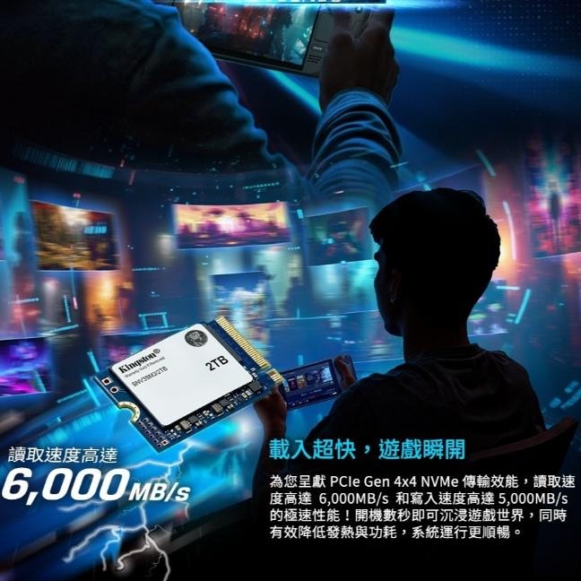 Kingston 金士頓 SNV3SM3 1TB/2TB 2230 PCIe 4.0 NVMe NV3 SSD固態硬碟-細節圖7