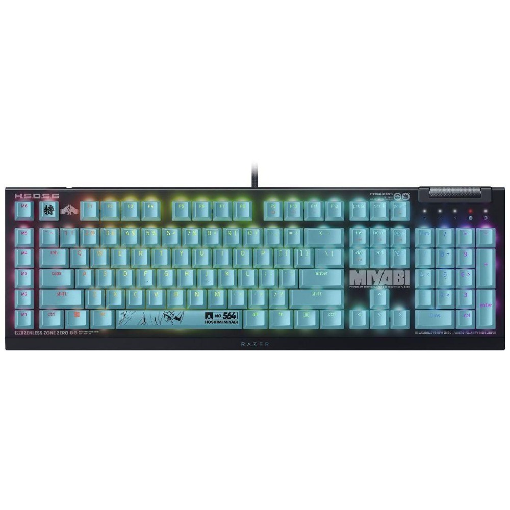 Razer 雷蛇 Zenless Zone Zero 絕區零 BlackWidow V4 X 綠軸 電競鍵盤 全套 光華-細節圖2