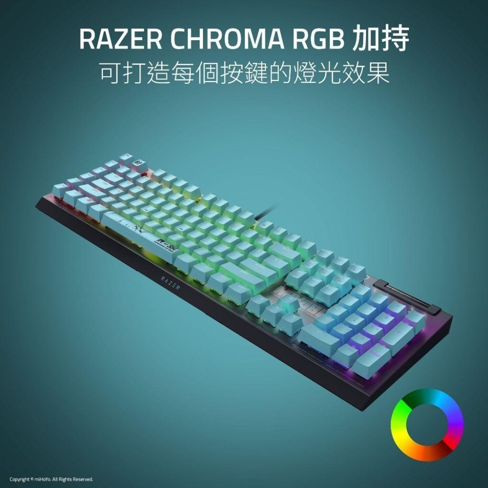 Razer 雷蛇 Zenless Zone Zero 絕區零 BlackWidow V4 X 綠軸 電競鍵盤 全套 光華-細節圖6