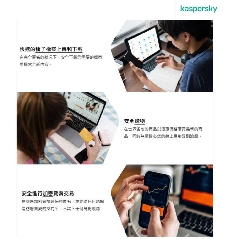 Kaspersky 卡巴斯基 Standard 純VPN 5台設備/1年授權 下載版 防毒軟體 安全軟體 光華商場-細節圖6