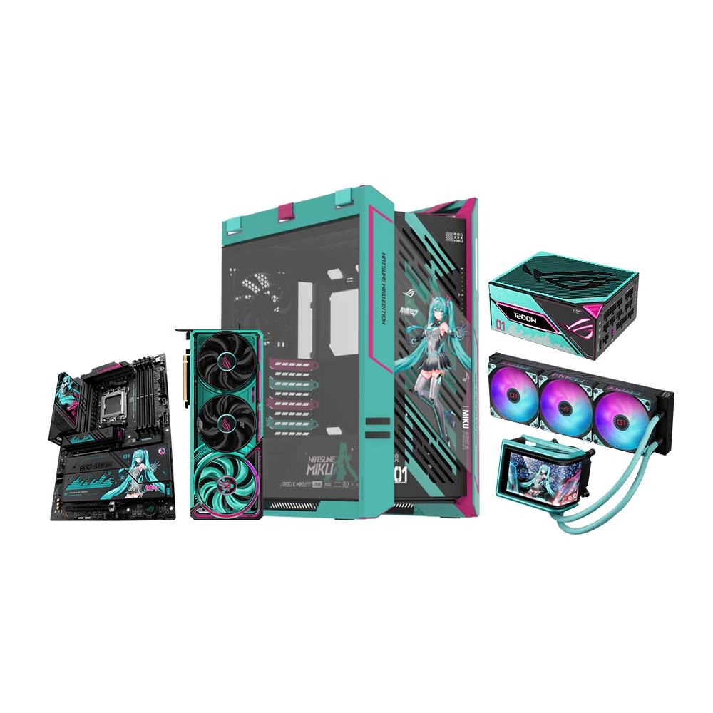 ASUS 華碩 ROG x MIKU 特別版套裝 X870-E／RTX5080／GX601S／RYUO IV／THOR-細節圖2