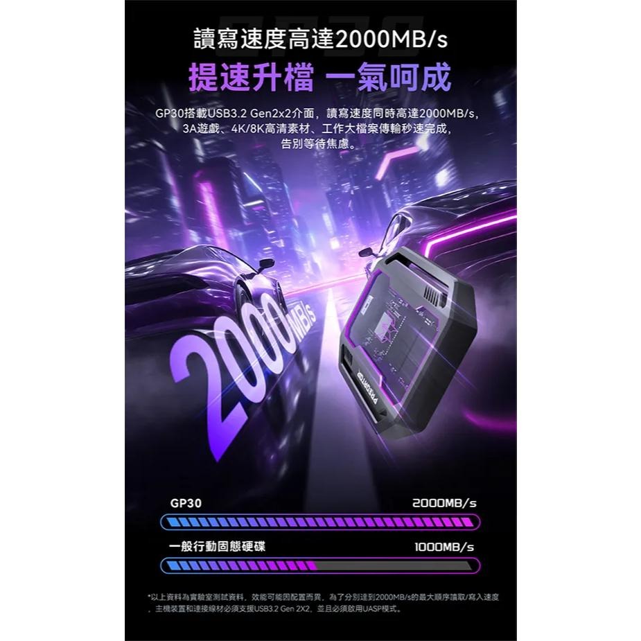 Acer 宏碁 Predator GP30－4TB／8TB 行動固態硬碟 外接式硬碟 外接硬碟 SSD 光華-細節圖5