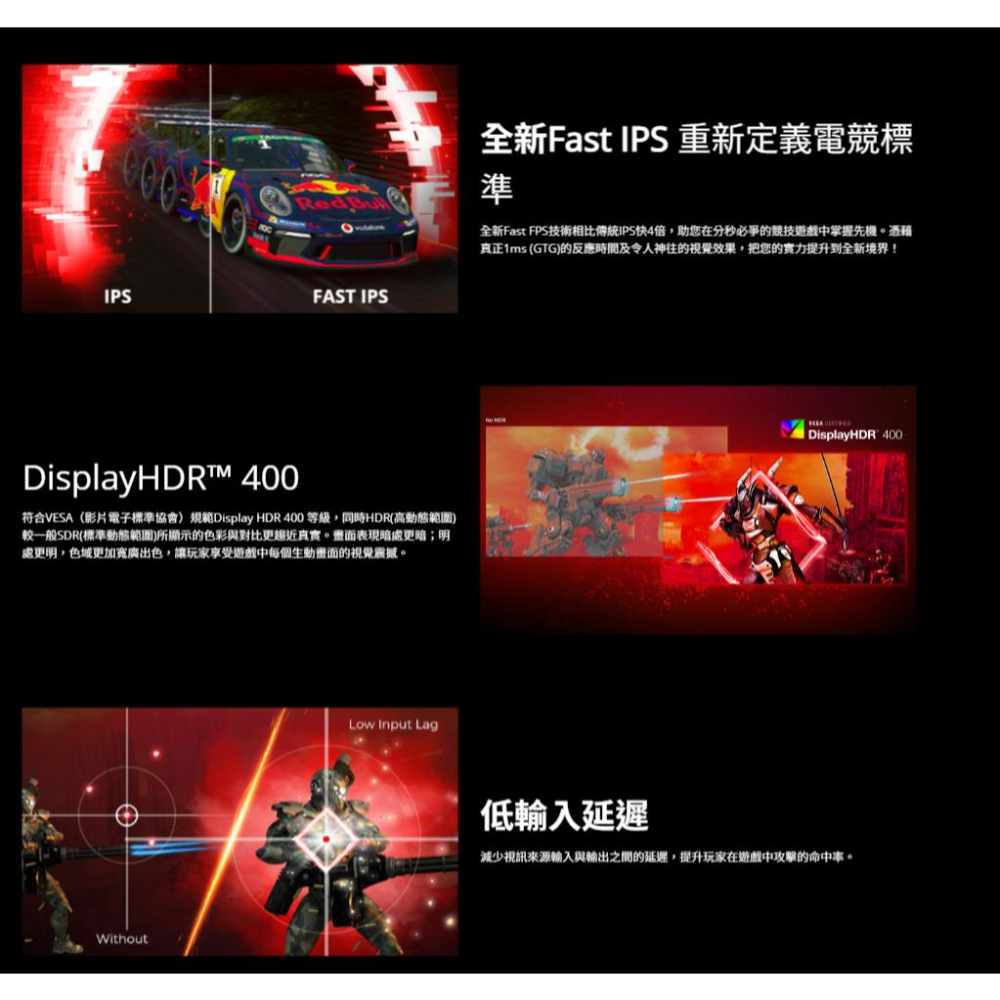 AOC U27G3X 27吋 4K 電競螢幕 160Hz／IPS／1ms／HDR400／Adaptive Sync-細節圖5