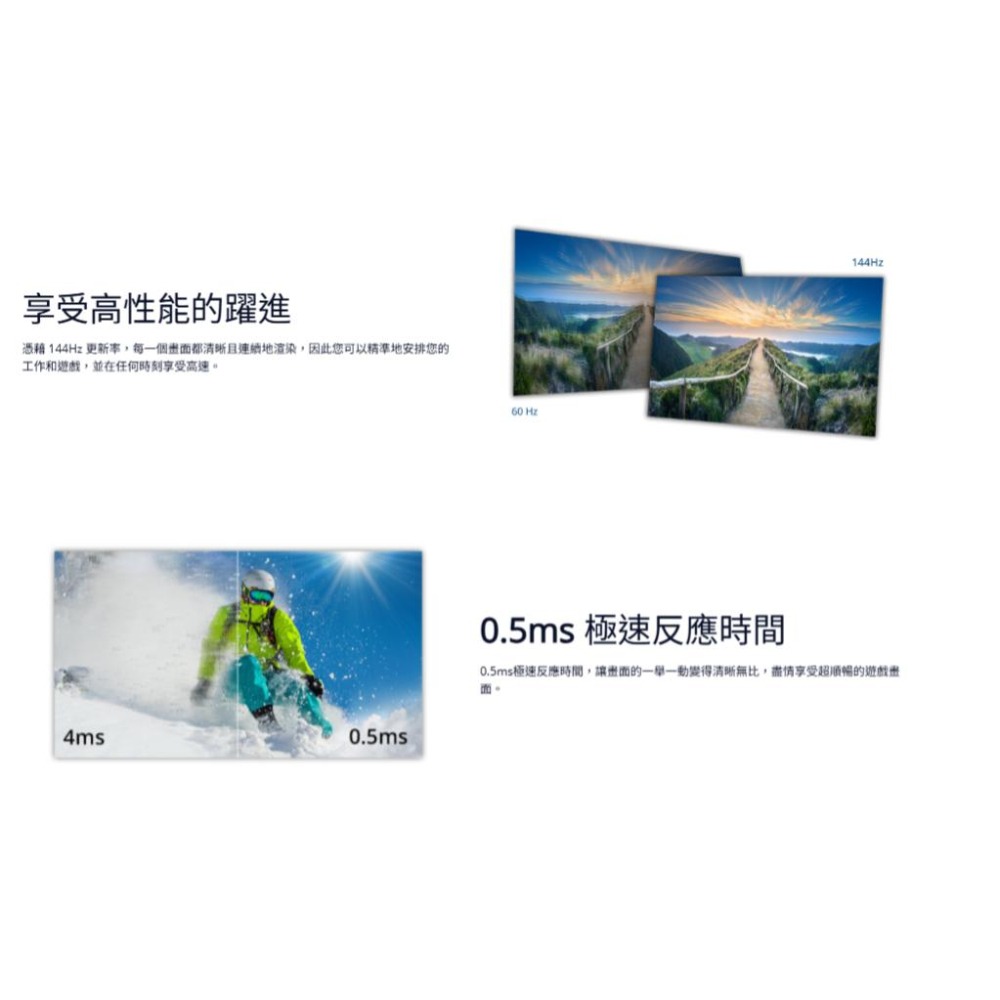 AOC 24B36X 24吋 FHD 電腦螢幕 144Hz／IPS／HDR10／Adaptive Sync 光華-細節圖4