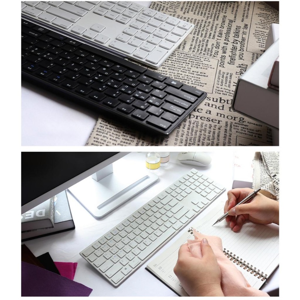 【熱銷商品】iRocks K46BR 雙模剪刀腳鍵盤 2.4G／藍牙 無線鍵盤 藍牙線盤 剪刀腳 剪刀腳鍵盤 光華商場-細節圖4