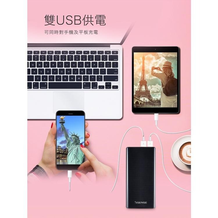 Esense 逸盛 雙輸入行動電源-低價版 APE100 Typc-C 10000mA 行動充 光華商場-細節圖3