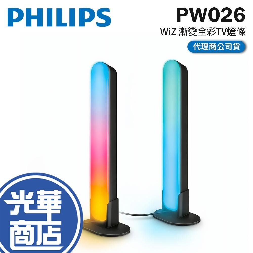 Philips 飛利浦 PW026－WiZ 漸變全彩TV燈條 聲光同步 氣氛燈 電影同步燈條 影音同步 電視同步 光華