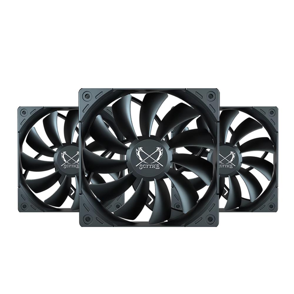 Scythe 鐮刀 Kaze Flex 120 闇風丸 1500 全黑化 12公分 機殼風扇 散熱風扇 光華商場 公司貨-細節圖2