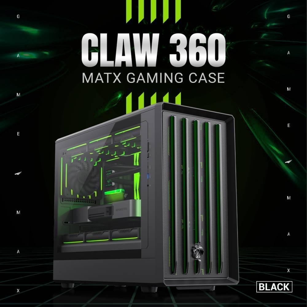 GAMEMAX CLAW 360－M-ATX 電腦機殼 U高175／卡長420／3x預裝風扇 光華商場 公司貨-細節圖8