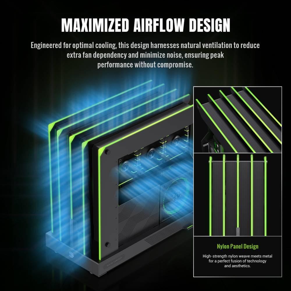 GAMEMAX BLADE CONCEP－ATX 電腦機殼 U高105／卡長400／開放式 光華商場 公司貨-細節圖4