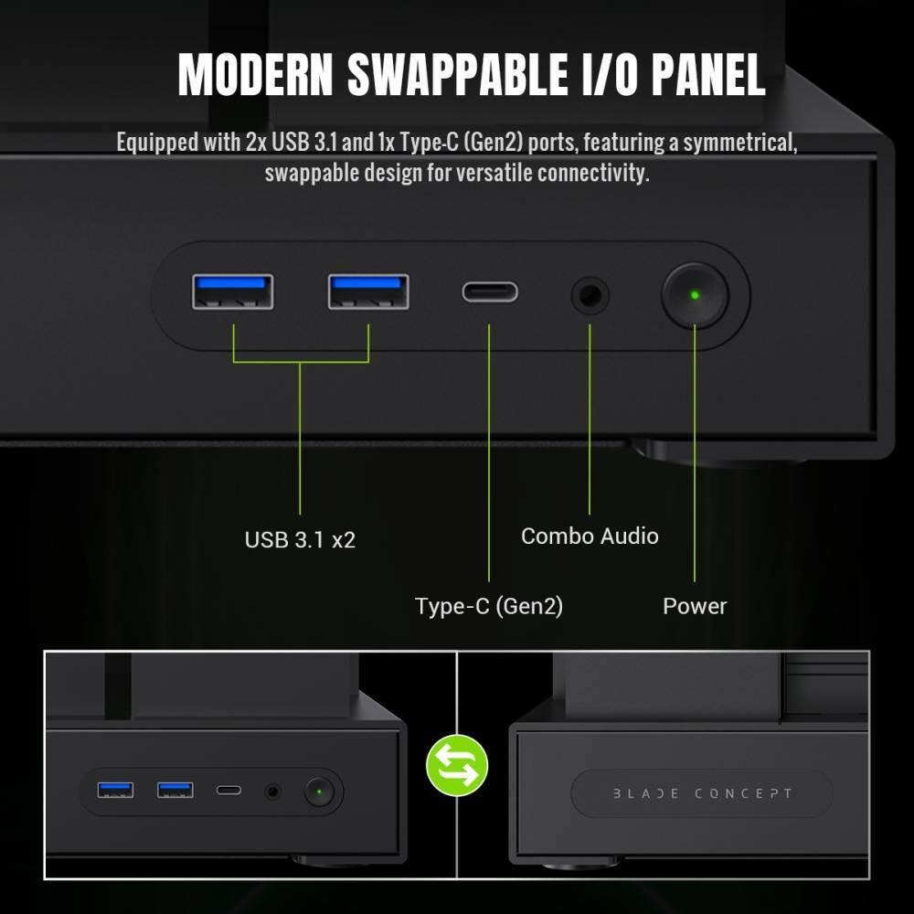 GAMEMAX BLADE CONCEP－ATX 電腦機殼 U高105／卡長400／開放式 光華商場 公司貨-細節圖7