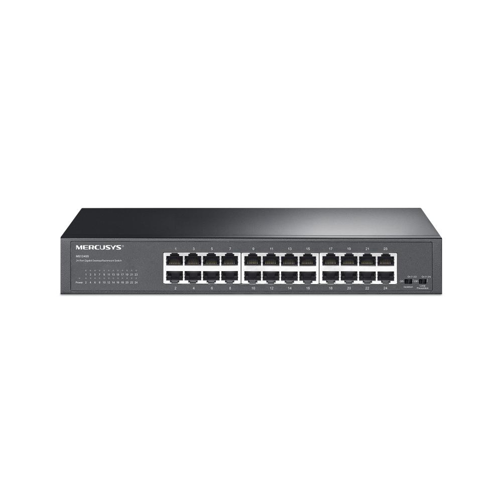 MERCUSYS 水星 MS124GS 24埠 Gigabit 桌上型/機架式 交換器 網路交換器 光華商場 公司貨-細節圖2