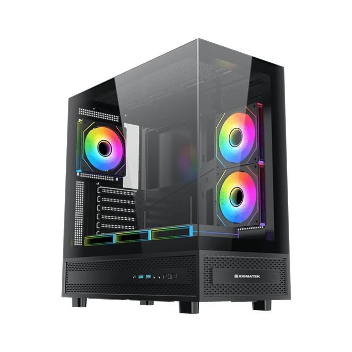 XIGMATEK 富鈞 VIEW Arctic E-ATX  電腦機殼 U高180／卡長275／5x預裝風扇 光華-細節圖2