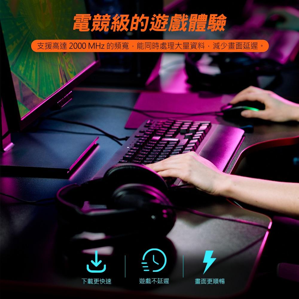 PowerSync 群加 L8VG－CAT.8 SFTP 鍍金接頭高速網路線 1m／3m／5m／10m CAT8 網路線-細節圖6