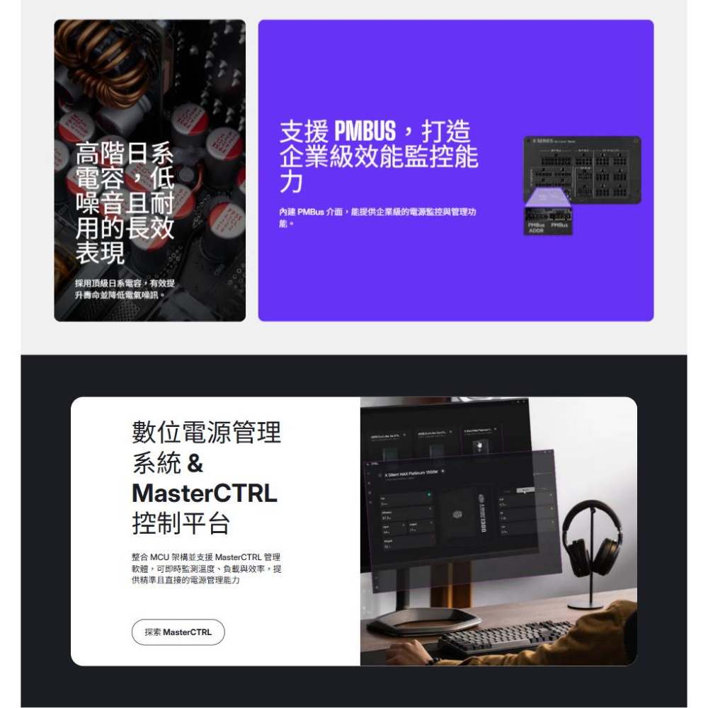 CoolerMaster 酷碼 X Mighty Platinum－2000W 白金牌 ATX3.1 電源供應器 十年保-細節圖6