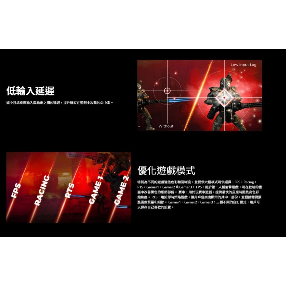 AOC U32G4ZMN 32吋 4K 電競螢幕 240Hz／VA／Mini-LED／HDR1000 光華-細節圖6