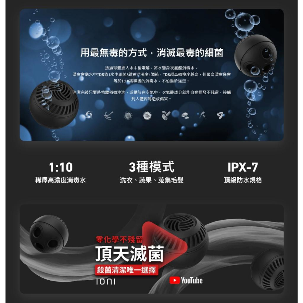 Future Lab. 未來實驗室 Ioni 毛絮洗衣球 零化學 不殘留 洗衣球 消毒球 消毒洗衣球 光華商場-細節圖4