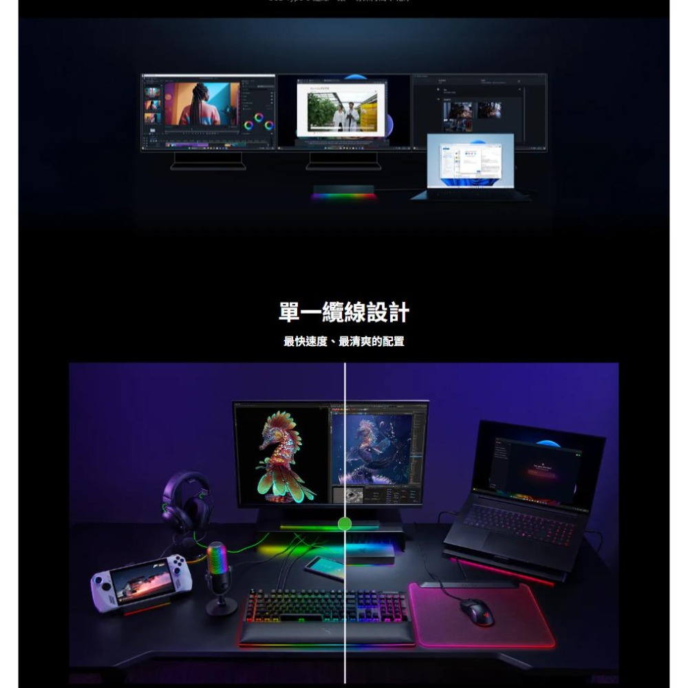RAZER 雷蛇 Thunderbolt 5 Dock 雷電5 擴充底座 HUB 集線器 擴充座 光華商場 公司貨-細節圖6