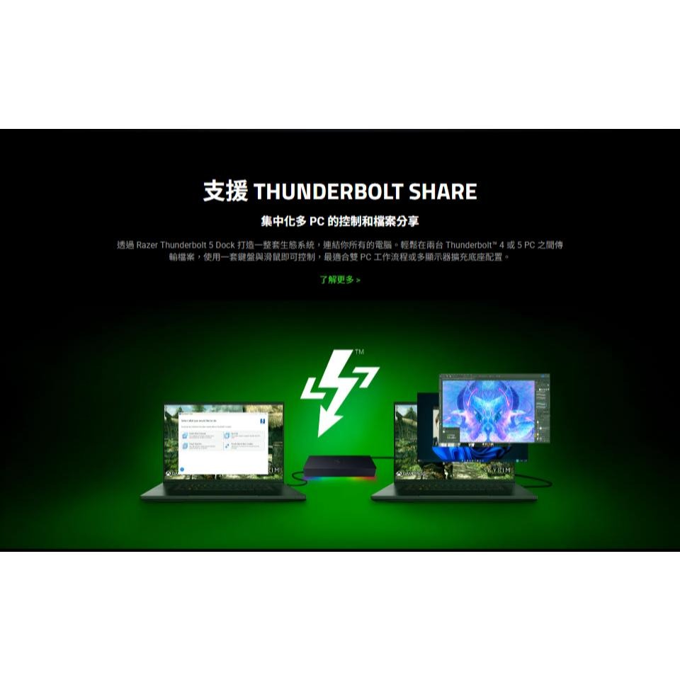 RAZER 雷蛇 Thunderbolt 5 Dock 雷電5 擴充底座 HUB 集線器 擴充座 光華商場 公司貨-細節圖7