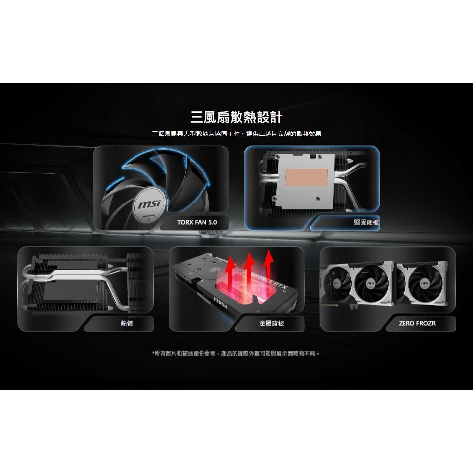 MSI 微星 GeForce RTX 5060Ti 16G VENTUS 3X OC 顯示卡 RTX5060Ti-細節圖6