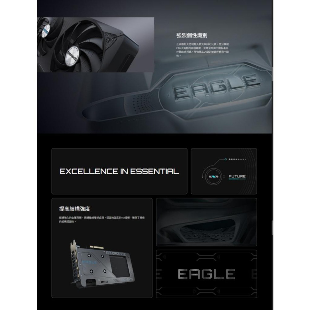 GIGABYTE 技嘉 GeForce RTX 5060 Ti EAGLE OC 16G 顯示卡 RTX5060Ti-細節圖8