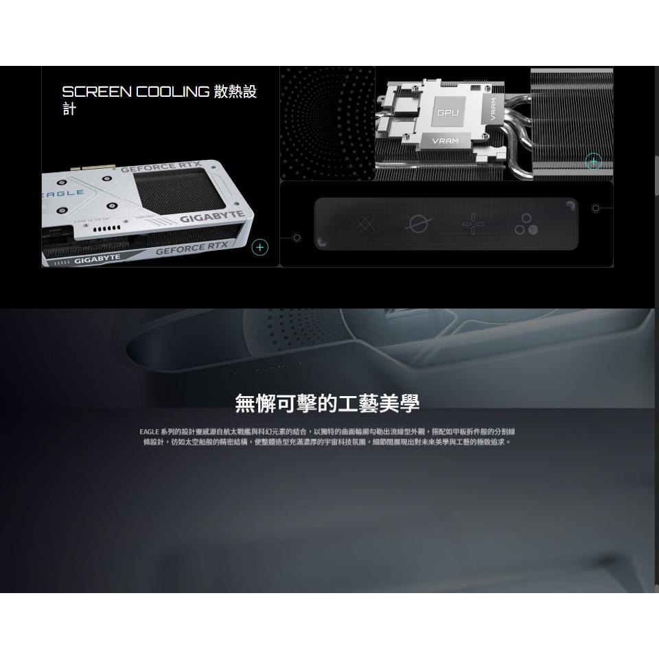 GIGABYTE 技嘉 GeForce RTX 5060Ti EAGLE ICE OC 16G 顯示卡 5060Ti-細節圖7
