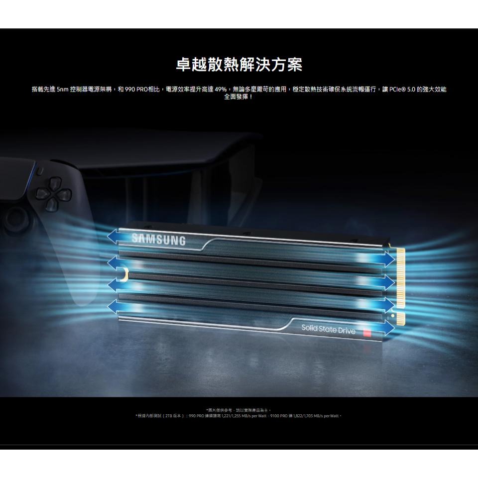 SAMSUNG 三星 9100 PRO 8TB PCIe 5.0 NVMe M.2 SSD 固態硬碟 Gen5 公司貨-細節圖8