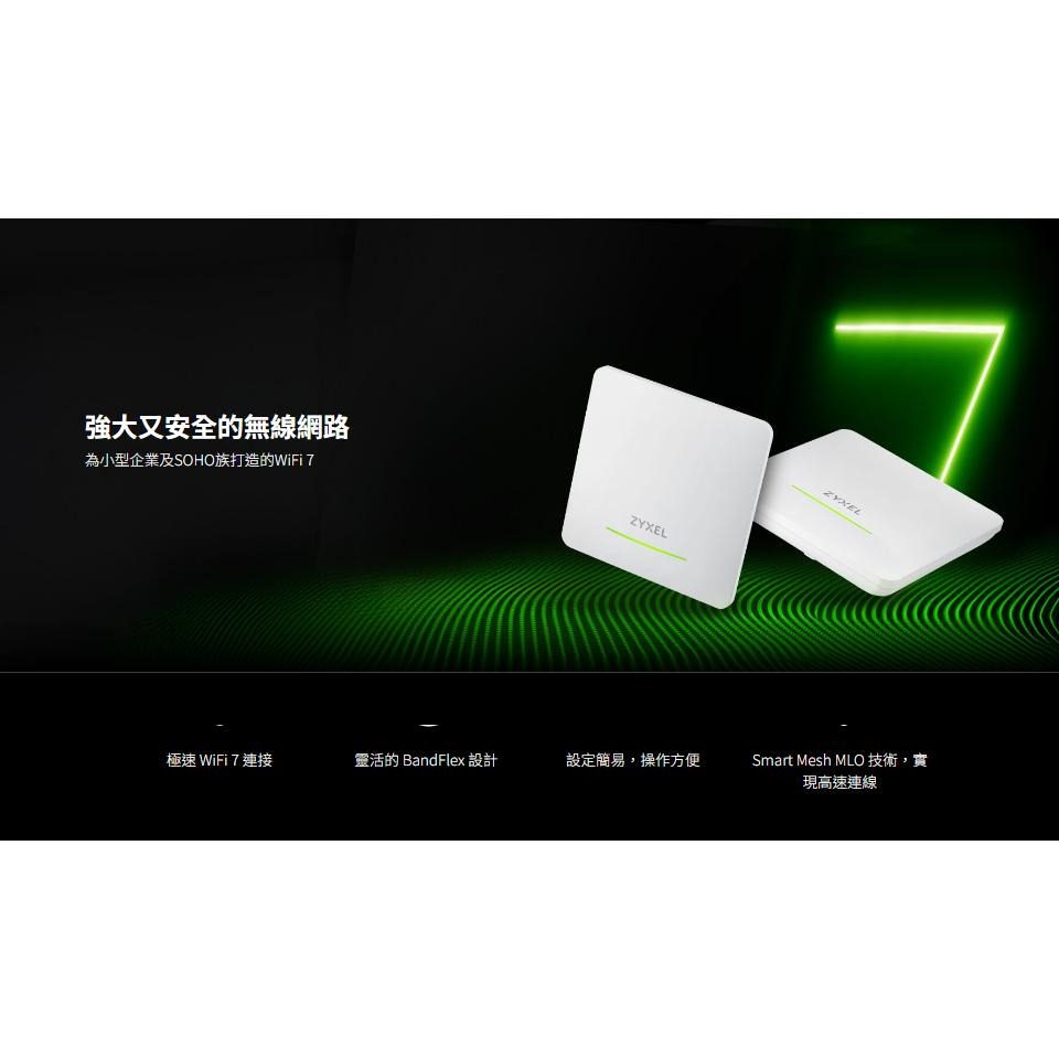 Zyxel 合勤 NWA50BE PRO 台灣製 BE6500 WiFi 7 雙頻 無線基地台 分享器 路由器 公司貨-細節圖3