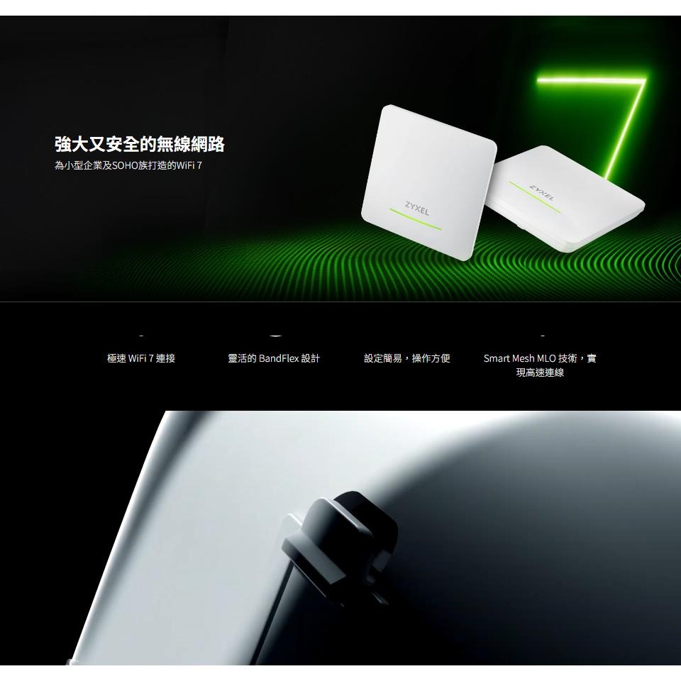 Zyxel 合勤 NWA90BE PRO 台灣製 BE6500 WiFi 7 雙頻 無線基地台 分享器 路由器 公司貨-細節圖7