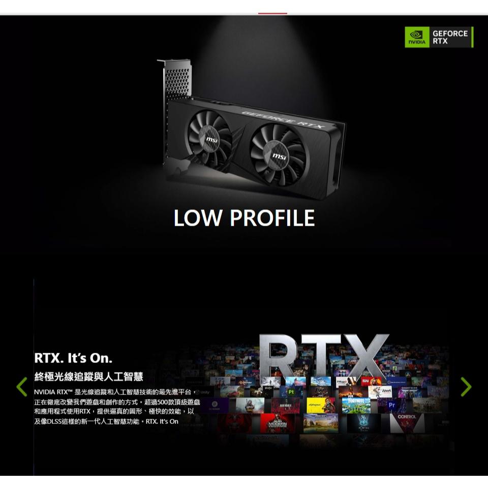 MSI 微星 GeForce RTX 3050 LP E 6G OC 顯示卡 RTX3050-細節圖3