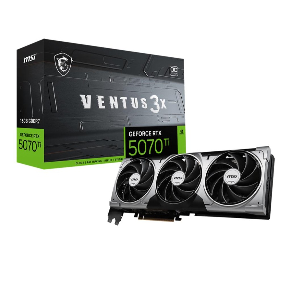 MSI 微星 GeForce RTX 5070 Ti 16G VENTUS 3X OC 顯示卡 RTX5070Ti-細節圖2