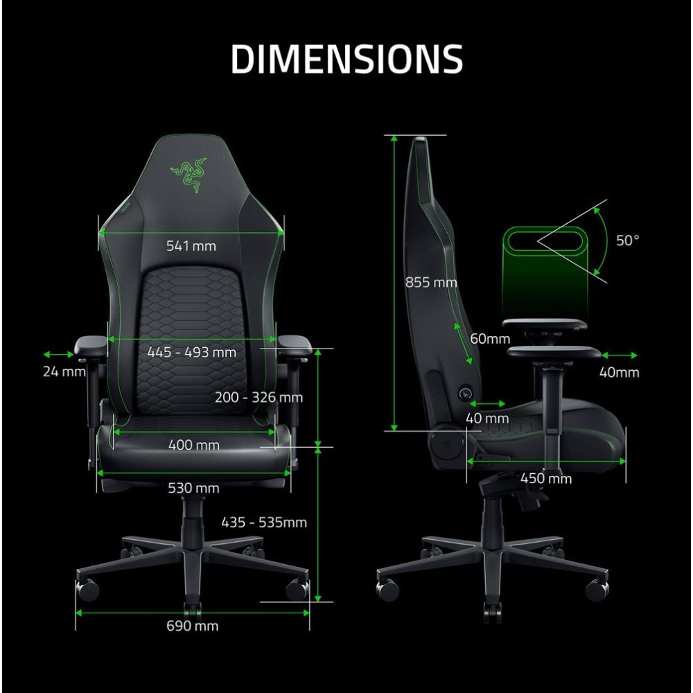 RAZER 雷蛇 Iskur V2 NewGen 電競椅 抗剝落 動態背部支撐 散熱泡棉 電腦椅 光華-細節圖8